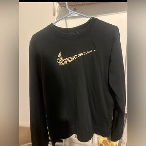 Nike Black Sweatshirt with Animal Print Logo